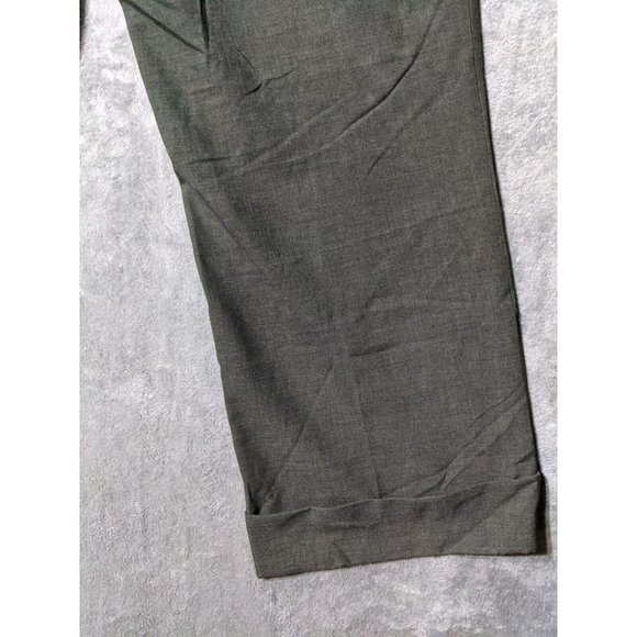 LANE BRYANT Women Dress Pants Solid Green Straight Leg Flat Front SIZE 22 - Picture 3 of 12
